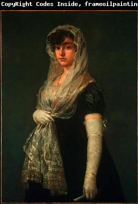 Francisco de Goya Joven dama con mantilla y basquina